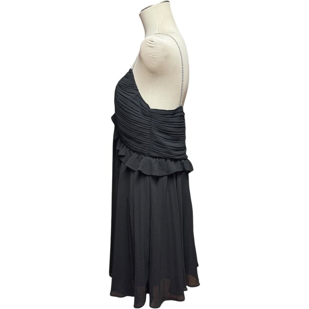 Michael Michael Kors Rhinestone Strap Mini Cocktail Dress Black 12 - Picture 4 of 6
